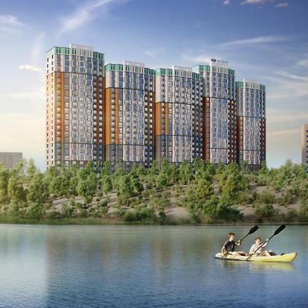 Апартаменты В Жк Laketown На Берегу Озера Almati Kültér fotó
